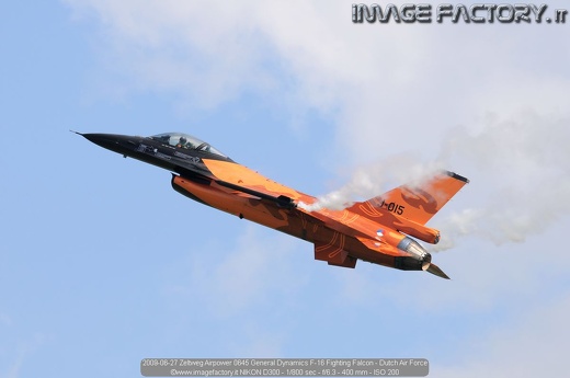 2009-06-27 Zeltweg Airpower 0645 General Dynamics F-16 Fighting Falcon - Dutch Air Force